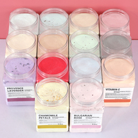 Masques faciaux personnalisés à faible MOQ, masques en gelée naturels et biologiques à base de pétales, poudre de masque en gelée hydro cristalline pour le visage