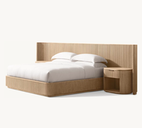 Estilo americano vintage interior muebles de rayas de madera maciza sala de estar dormitorio cama de madera