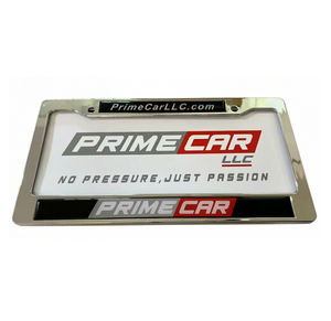 Cadre de <span class=keywords><strong>plaque</strong></span> d'<span class=keywords><strong>immatriculation</strong></span> en plastique chromé époxy avec logo personnalisé, taille automobile américaine - Product Image 1
