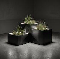 Kit de Jardinière Modulaire Premium en Acier Corten, Bac à Légumes surélevé à Montage Facile pour l'Extérieur