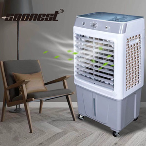 SOONEST Home Solar <b>Air</b> Cooler Fan Water Industrial Portable <b>Mobile</b> <b>Conditioner</b> ABS Blue Solar Fan Cooler Home Solar <b>Air</b> Cooler S - Product Image 1