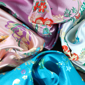 High-End chinesische Jacquard Stoff Satin Stoff zart bequem für Kleidung Wurf kissen Kunst handwerk Dekoration Stoff - Product Image 6