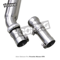 Échappement de voiture OBM pour Porsche Macan GTS 3.0T 2014-2017 tuyau d'échappement droit en acier inoxydable Performance