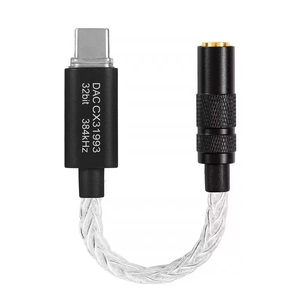 Adaptador de Auriculares HIFI Tipo-C a 3.5mm Hembra, Dorado, OFC, USB, Revestimiento de PVC, Blindaje Combinado - Product Image 3