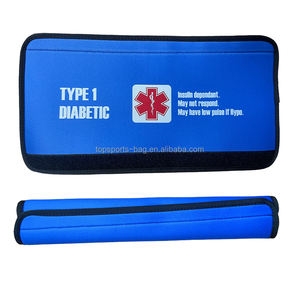 Cuscinetti per cintura di sicurezza auto in Neoprene morbido con Logo personalizzato sublimazione coperture per cinture di sicurezza blu per auto - Product Image 5