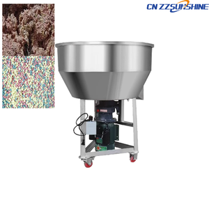 Máquina mezcladora de pellets mezcladora de boca plana de polvo de acero inoxidable de la mejor calidad con rodamiento de engranaje de Motor para procesamiento de productos químicos - Product Image 2