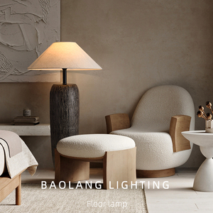 Lampadaire de luxe léger à la française, style Wabi-Sabi, pour salon, conçu par Song Meixue, inspiré du zen, à placer près du canapé - Product Image 3