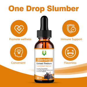 Extrait de sureau biologique de marque personnalisée, gouttes liquides végétaliennes, gouttes liquides de sureau naturelles à base de plantes, teinture pour la santé immunitaire - Product Image 3