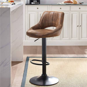 Ghế Quán <span class=keywords><strong>Bar</strong></span> Có Thể Điều Chỉnh Bằng Vải Da Lộn Cổ Điển Hoài Cổ Ghế Cao Cho Nhà Bếp & Quầy <span class=keywords><strong>Bar</strong></span> - Product Image 6