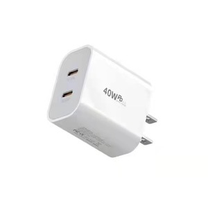 Cargador Rápido PD de 40W con Doble Puerto y Enchufe Europeo Tipo C para Teléfonos Móviles Apple, Carga de Alta Velocidad - Product Image 4