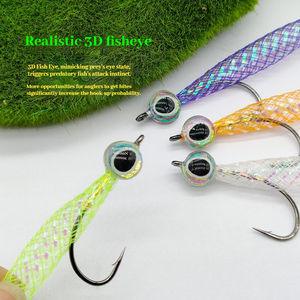 NOUVEAU OEM Vente en gros # 4 mouches artificielles 3D à yeux de poisson en Mylar, type Tube Fly <span class=keywords><strong>Flash</strong></span>, pour la pêche au bar, à la truite, au vairon, au saumon - Product Image 4