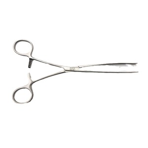 Pince intestinale Jinzhong droite et courbée à dents, pince chirurgicale pour chien, pour chirurgie abdominale vétérinaire, en acier inoxydable durable - Product Image 5