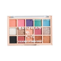 Palette de fards à paupières scintillants 15 couleurs, finition mate, faible saturation, nacré, paillettes fines, couleurs terre, surligneur, blush, palettes de fards à paupières