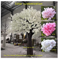 Grand arbre d'olivier artificiel pour décoration intérieure, tronc en fibre de verre vert olive, fleurs en soie, pour remise de diplôme, Nouvel An, Pâques