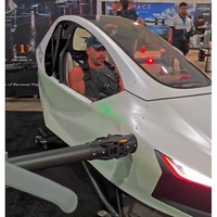 YIVTOL S ZERO Basic, véhicule aérien monoplace avec positionnement GPS, 40-55 minutes d'autonomie, charge utile nette de 120 kg, voiture volante pliable en fibre de carbone, 4K