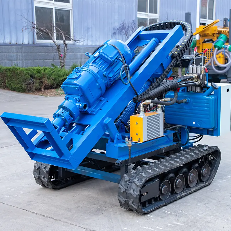 Hydraulic crawler type borehole portable shallow water well drilling rig machine small-water-well-drilling-rigs-for-sale