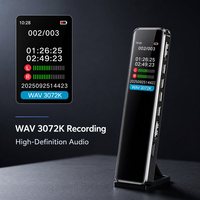Grabadora de Voz Digital Inteligente con Reducción de Ruido, Pantalla TFT, 8GB-32GB, USB, Material Metálico, Graba Audio en Formato WAV, para Reuniones de Larga Duración