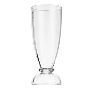 透明透明透明PCプラスチックミルクシェイク/アイスクリームカップ