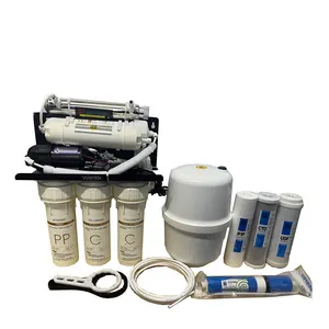 5 Stage Reverse Osmosis Ro Water Filter System With Pressure Gauge And Metal Electric Ce Household Water Filter