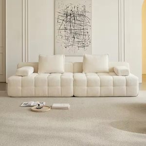 Sofá Modular de Una Plaza Envasado al Vacío, Esponja de Alta Densidad, Sofá de Terciopelo de Estilo Italiano de Tamaño Pequeño para Sala de Estar - Product Image 1
