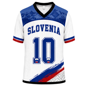Maglia sportiva del Guatemala # Maglia da Calcio Celeste Blu con Dettagli della Bandiera e Collo a V - Product Image 1