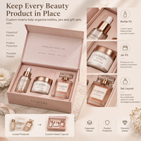 Boîte d'emballage cosmétique rigide personnalisée avec logo pour les ensembles cadeaux de soins de la peau, de parfums et de beauté