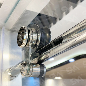 Đôi Đệm Phòng Tắm Khách Sạn Mềm Đóng Cửa SVA-0029S2 Thép Không Gỉ Tắm Cửa Kính Phần Cứng Cửa Trượt Đường Sắt Hệ Thống - Product Image 2