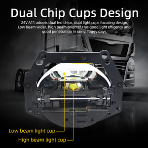 SANVI 3 pulgadas 24V A11 Bi LED proyector lente faro conversión Kit nueva llegada Auto iluminación para <span class=keywords><strong>BMW</strong></span> Fit modelos 6000K Color H4 - Product Image 3