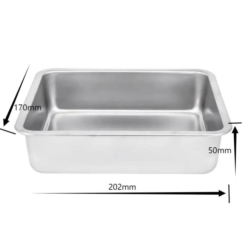 Stockpot Stainless Steel Deep Food Serving Tray Pans Buffet Using Catering Equipment Stainless Steel GN Pan Buffet Food Trays