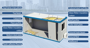 Bâtiment <span class=keywords><strong>de</strong></span> bureaux <span class=keywords><strong>de</strong></span> qualité supérieure Plans personnalisés recyclés Maison préfabriquée en conteneur pliant aux Philippines Maison frefab en Inde - Product Image 5