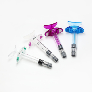 Seringue en verre cosmétique colorée de 1 ml (1 <span class=keywords><strong>cc</strong></span>) avec poignée ergonomique pour acide hyaluronique et produits de comblement - Product Image 6