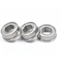 Rodamientos con Brida Hexagonal FTC F687ZZ, Rodamiento Hexagonal Especial para Robots, Serie con Brida de 7x14x5 mm para GoBILDA 1611, Rodamiento REX de 8 mm