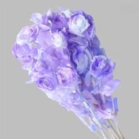 Tiges de roses éternelles préservées personnalisées à têtes multiples, Matériel DIY pour décoration de mariage et fête des Mères, Fleurs longue durée 3-5