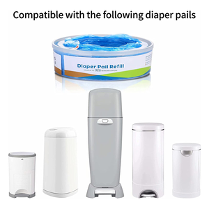 Recambios de pañales <span class=keywords><strong>Playtex</strong></span> con capacidad para 270 pañales, compatibles con los contenedores de pañales Geniee y Angelcare, bolsa de repuesto para contenedor de pañales. - Product Image 6