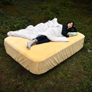 Matelas de camping gonflable en PVC HISPEED extra épais 40cm matelas gonflable extérieur pliable avec pompe électrique intégrée - Product Image 1