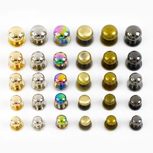 Meetee H3-2 6mm Hardware Acessório Cabeça Redonda Prego Rebites para Couro Craft Parafuso Metal Buckles Carteira <span class=keywords><strong>Belt</strong></span> Fastener Studs Fecho - Product Image 6