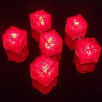 Luces LED de Cubo de Hielo con Logotipo Personalizado de Alta Calidad, Luces Intermitentes para Halloween, Bar, Baby Shower, Juguetes, Novedad, Venta al por Mayor, Plástico, Año Nuevo