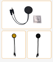 SHINECHIP STD01 DC12V/24V 5A 60W IP20 CCT Dimbare Smart Touch Sensor Schakelaar 5cm Detectiebereik ABS Materiaal voor Hotelkast