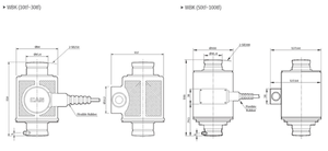 Báscula digital para camiones Veidt Weighing para Corea CAS Kais, modelo WBK-D-10t, WBK-D-20t, con sensor de columna de acero inoxidable WBK-D-10t, WBK-D-2 - Product Image 3