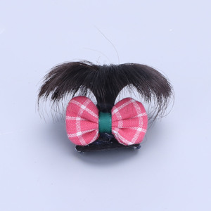 Pinza de <span class=keywords><strong>pelo</strong></span> BB con lazo para bebé, decoración a cuadros de Color sólido, bonita peluca para bebé, accesorios para el cabello con lazo para niñas y niños - Product Image 3