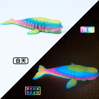 Modèle de baleine réaliste imprimé en 3D, ornement animal, jouet pour enfants, décoration d'aquarium, cadeau, ornement de collection