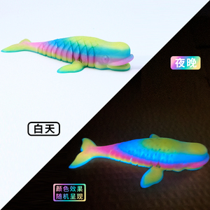 Modèle de baleine réaliste imprimé en 3D, ornement animal, jouet pour enfants, décoration d'aquarium, cadeau, ornement de collection - Product Image 6