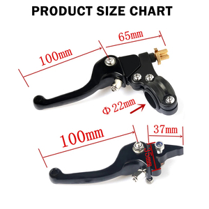Juego de Palancas de Embrague y Freno Plegables CNC para Motocicleta, para KTM, <span class=keywords><strong>Honda</strong></span>, Kawasaki, Yamaha XR50, Cr, Crf, Yzf, Wrf, Kx, Kxf, Dirt Bike, ATV, Quad - Product Image 2