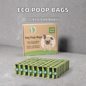 고품질 퇴비화 가능한 맞춤형 로고 플라스틱 가방 애완동물용 100% 생분해성 배변 봉투 - Product Image 2