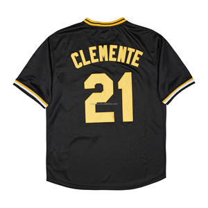 Beste Kwaliteit Gestikte Custom #21 Clemente Geborduurd Dik Vest American Baseball Jersey - Product Image 4
