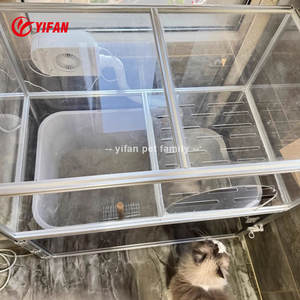 Chenil en métal pliant <span class=keywords><strong>de</strong></span> haute qualité Cage <span class=keywords><strong>pour</strong></span> chien <span class=keywords><strong>de</strong></span> compagnie intérieure respirante avec double porte à faible coût Transport Dog House petite taille - Product Image 5