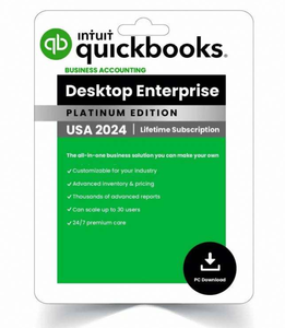 Logiciel de comptabilité financière QuickBooks Pro 2024 USA pour PC Windows, 24h/24, 7j/7, licence à vie, livraison gratuite dans le monde entier - Product Image 2
