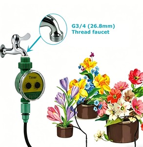 Garden Electronic Smart Automatic Irrigation Controller with 2 Dials <b>Timer</b> for Outdoor - Product Image 3
