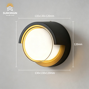 Lámpara de pared de aluminio para exteriores, LED blanco cálido, 3500K /6000K RGBW, iluminación de jardín impermeable, montaje en pared, 110-240V - Product Image 4