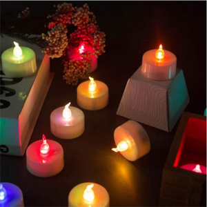 Candela LED Rotonda/Candela Elettrica a Bastoncino/Candele a Colonna con Batteria - Product Image 3